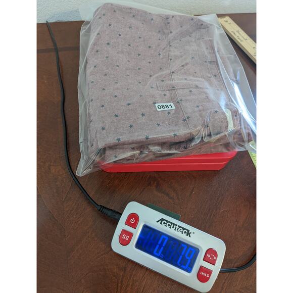 14th & Union Star Print Shorts 32W Red Blue Mens Regular Fit Bermuda Casual Work - Picture 7 of 9